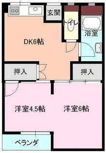 ローズ向之芝【403号室】の間取り