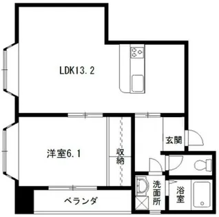 サンシャインハイツⅠ【402号室】の間取り