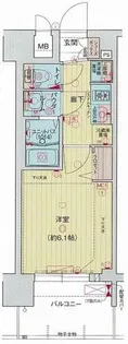 プレサンス神戸長田マリエント【2階】の間取り