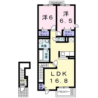 サン・フィオーレ大島Ⅱ【204号室】の間取り