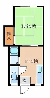 シティベール大永【602号室】の間取り