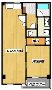 城野駅前ビル【6階】の間取り