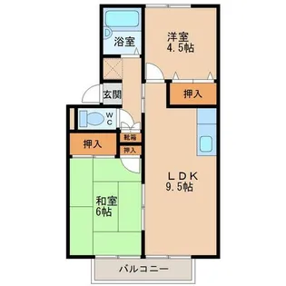 セジュールFUJI【A101号室】の間取り