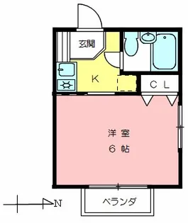 ジェネシスみづほ【202号室】の間取り
