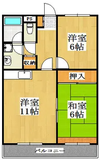 兵庫県明石市小久保5丁目【マンション】の間取り