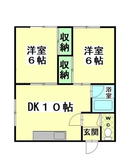 パークハイツ【105号室】の間取り