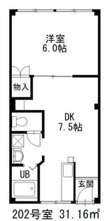 イシハラマンション【2階】の間取り