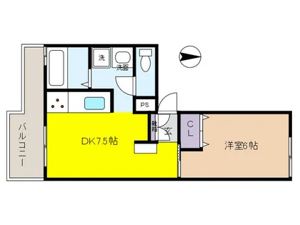 ヴィラ芦屋A棟【1階】の間取り