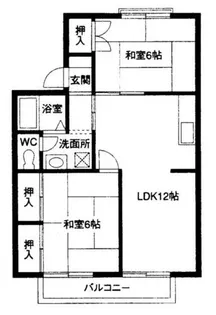 シャルム佐野Ⅱ【102号室】の間取り
