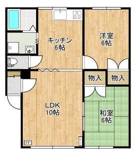 マンション岡島B【2階】の間取り