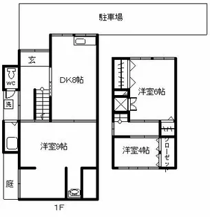 京都府京都市伏見区深草スゝハキ町【一戸建】の間取り