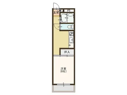 霞月マンション【1階】の間取り