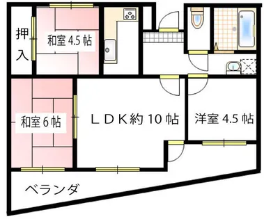 兵庫県姫路市中地【マンション】の間取り