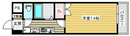 エトワール穴生【4階】の間取り
