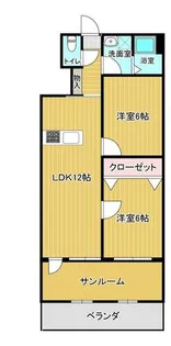 富野サマリヤマンション【1階】の間取り