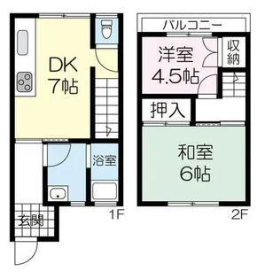 兵庫県西宮市上田中町【一戸建】の間取り
