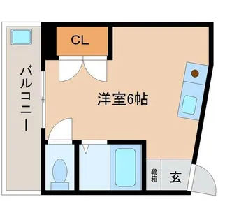 グランベール北九大前【602号室】の間取り