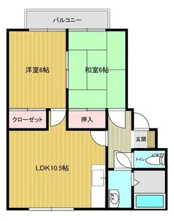 イースト高須【202号室】の間取り