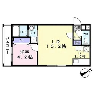 センチュリー末広【1階】の間取り