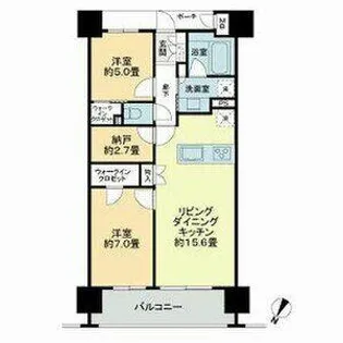 MJR博多ザ・レジデンス【0210号室】の間取り