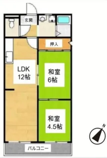 大阪府堺市中区深井沢町【マンション】の間取り