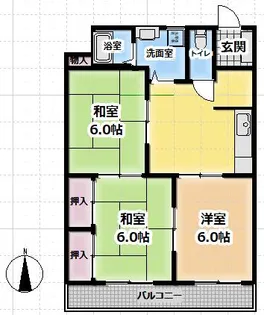 ハートイン向島【302号室】の間取り