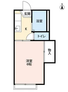 カレッヂハイツ【1階】の間取り