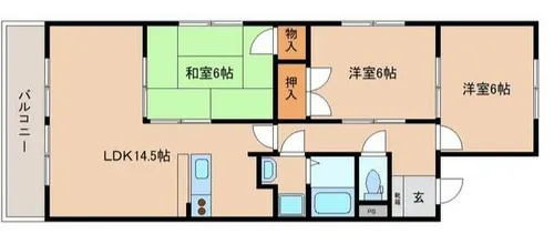 プレアール力丸Ⅱ【4階】の間取り