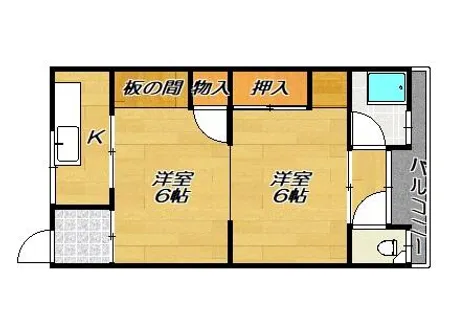 高宮マンション【3階】の間取り