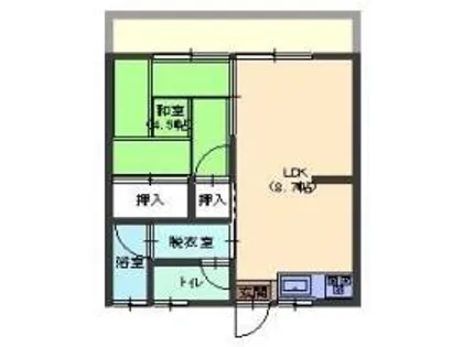 福岡県太宰府市坂本2丁目【アパート】の間取り