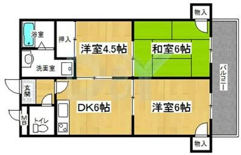 ハイクレストマンション【3階】の間取り