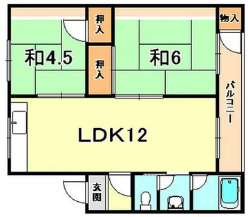 森やマンション【3階】の間取り