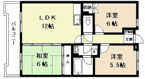 リバーコーポラスOND【3階】の間取り
