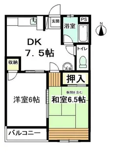 中日ビル【405号室】の間取り