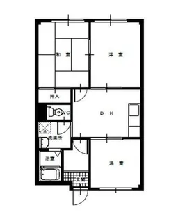 パークハイツ A棟【1階】の間取り