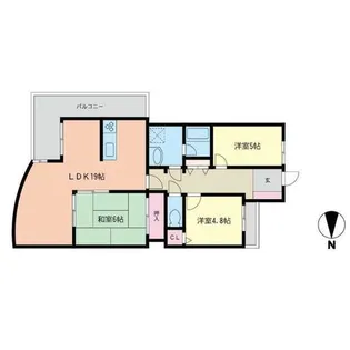 イマージュアークヒルズ黒崎西 1203号室【12階】の間取り