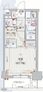 プレサンス桜通り葵【5階】の間取り