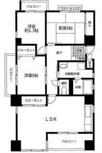エスポア植田Ⅱ【10階】の間取り