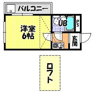 サンライズ中野【1階】の間取り