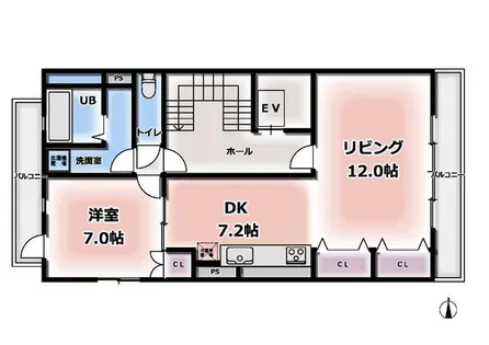 栄幸堂ビル【3号室】の間取り