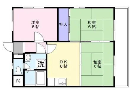 メゾンドール神谷【106号室】の間取り