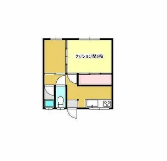 大和荘【6号室】の間取り