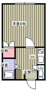 アペックス弐番館【103号室】の間取り
