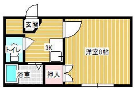アペックス弐番館【212号室】の間取り