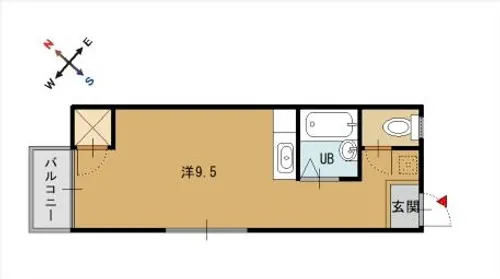 コーポY&Y【206号室】の間取り