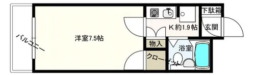 ラポール向陵【1階】の間取り