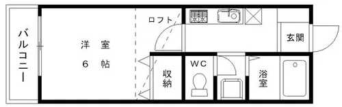 レンブランサ若宮ⅡB【201号室】の間取り