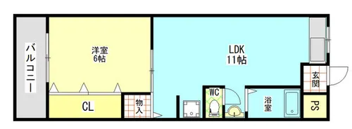 シェモワⅢ番館【1階】の間取り