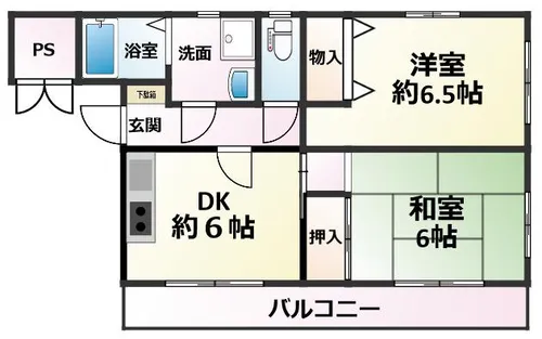 サンシャインスクエア【202号室】の間取り