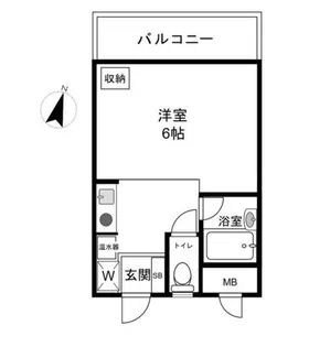 パークサイド六甲【2階】の間取り